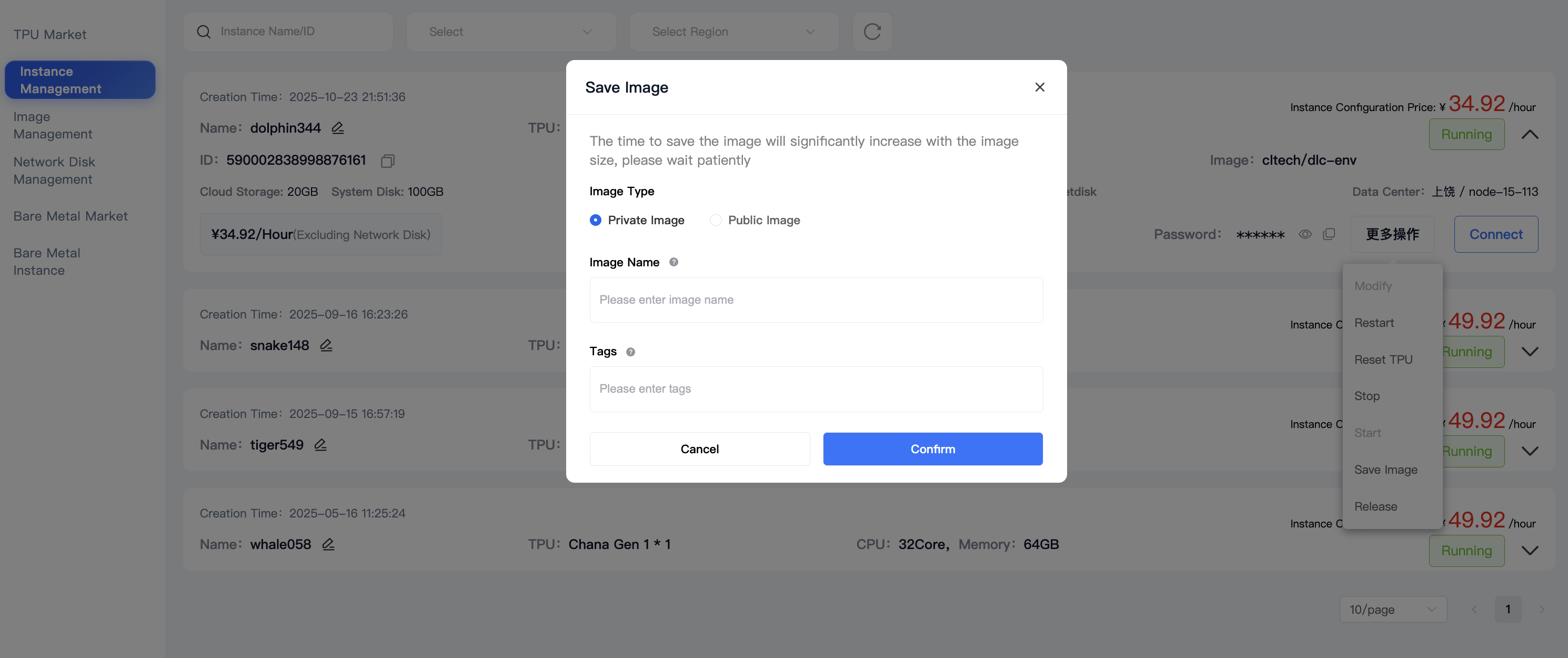 Save Image from Instance